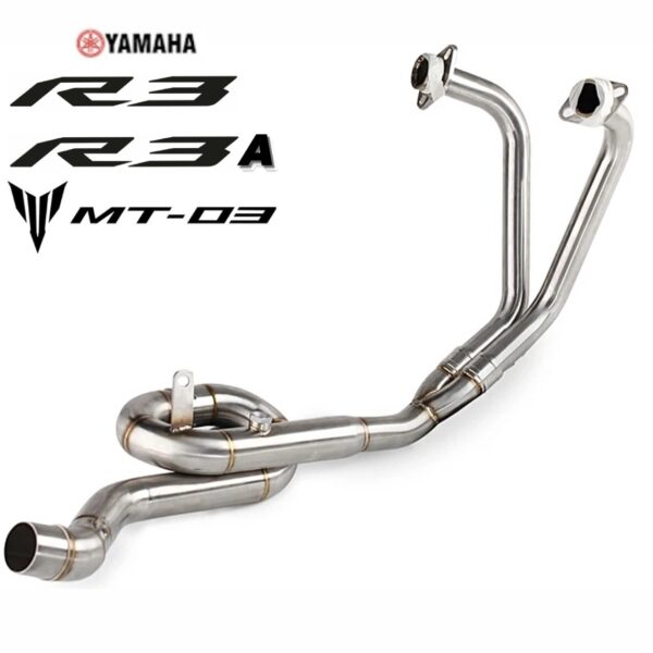 LÍNEA DE ESCAPE CARACOL PARA YAMAHA R3, R3A Y MT-03🔥 Línea completa caracol o full system, construida en acero inoxidable. Su extremo se adapta perfectamente a conexiones de escapes de 51 mm, eliminando la necesidad de adquirir un codo adicional. Su instalación es sencilla, sin requerir soldaduras ni cortes. Detalles: Material: Acero inoxidable Tipo: Full system Compatibilidad de conexiones: 51 mm Instalación: Sencilla, sin soldaduras ni cortes Compatibles con: Yamaha R3 Yamaha R3A Yamaha MT-03