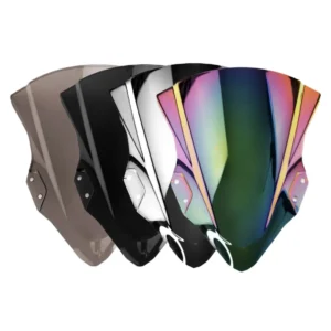 CÚPULA DOBLE BURBUJA O PARABRISAS PARA KAWASAKI NINJA 400🔥 Descripción: Mejora la aerodinámica de tu Kawasaki Ninja 400 con esta cúpula doble burbuja. Diseñada para ofrecer una mayor protección contra el viento y reducir la resistencia al aire, este parabrisas no solo mejora la estabilidad a altas velocidades sino que también añade un toque estético deportivo a tu moto. Disponible en: Ahumada Negra Cromada Tornasol Dale a tu Kawasaki Ninja 400 la ventaja que necesita tanto en estilo como en rendimiento con este parabrisas de alta calidad.