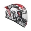 CASCO DE MOTO SHAFT SH-526SP KROKS🔥 El casco integral de moto de la marca Shaft, modelo SH-526SP, ofrece un diseño avanzado y características innovadoras para brindar a los motociclistas una experiencia de conducción segura y cómoda. Detalles: Marca: Shaft Modelo: SH-526SP Carcasa de ABS: Fabricada con termoplástico de alta resistencia que proporciona una protección sólida. Tecnología SAT: Interior equipado con la Tecnología de Absorción de Impactos para una absorción eficiente de impactos. Tapizado de lujo: Tela 100% de poliéster con propiedades antibacterianas, ofreciendo comodidad y ajuste excepcionales. Cubre barbilla de tela: Ayuda a impedir el ingreso de viento al interior del casco. Peso: 1.450 gramos (+- 50 gramos), garantizando protección sin comprometer la comodidad. Visor de policarbonato: Con protección UV y resistente a rayaduras para una visión clara y protegida. Ventilaciones: Frontales y superiores ajustables para una circulación de aire personalizada. Salidas posteriores fijas: Permiten la evacuación eficiente del aire al interior del casco. Sistema de broche micrométrico ajustable: Asegura un cierre seguro y un ajuste personalizado. Tamaño de coraza único: Diseñado para adaptarse a todas las tallas. Sistema de intercomunicador: Listo para integrar un sistema de intercomunicador para una experiencia de conducción conectada. Compatible con Pinlock 30: Permite la integración del Pinlock 30 (no incluido) para mantener una visión clara en condiciones de humedad. Certificaciones de seguridad: Cumple con la norma europea ECE-R 2205 y la colombiana RES1080, cumpliendo con estándares de seguridad reconocidos internacionalmente. El casco SH-526SP de Shaft es un ejemplo de innovación y calidad, proporcionando a los motociclistas una protección confiable y estilo excepcional en cada viaje. Cuenta con: Funda protectora. Alerón trasero.