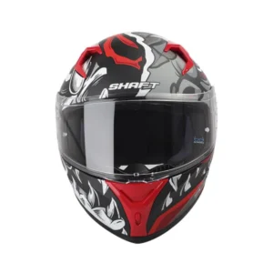 CASCO DE MOTO SHAFT SH-526SP KROKS🔥 El casco integral de moto de la marca Shaft, modelo SH-526SP, ofrece un diseño avanzado y características innovadoras para brindar a los motociclistas una experiencia de conducción segura y cómoda. Detalles: Marca: Shaft Modelo: SH-526SP Carcasa de ABS: Fabricada con termoplástico de alta resistencia que proporciona una protección sólida. Tecnología SAT: Interior equipado con la Tecnología de Absorción de Impactos para una absorción eficiente de impactos. Tapizado de lujo: Tela 100% de poliéster con propiedades antibacterianas, ofreciendo comodidad y ajuste excepcionales. Cubre barbilla de tela: Ayuda a impedir el ingreso de viento al interior del casco. Peso: 1.450 gramos (+- 50 gramos), garantizando protección sin comprometer la comodidad. Visor de policarbonato: Con protección UV y resistente a rayaduras para una visión clara y protegida. Ventilaciones: Frontales y superiores ajustables para una circulación de aire personalizada. Salidas posteriores fijas: Permiten la evacuación eficiente del aire al interior del casco. Sistema de broche micrométrico ajustable: Asegura un cierre seguro y un ajuste personalizado. Tamaño de coraza único: Diseñado para adaptarse a todas las tallas. Sistema de intercomunicador: Listo para integrar un sistema de intercomunicador para una experiencia de conducción conectada. Compatible con Pinlock 30: Permite la integración del Pinlock 30 (no incluido) para mantener una visión clara en condiciones de humedad. Certificaciones de seguridad: Cumple con la norma europea ECE-R 2205 y la colombiana RES1080, cumpliendo con estándares de seguridad reconocidos internacionalmente. El casco SH-526SP de Shaft es un ejemplo de innovación y calidad, proporcionando a los motociclistas una protección confiable y estilo excepcional en cada viaje. Cuenta con: Funda protectora. Alerón trasero.
