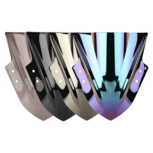 CÚPULA DOBLE BURBUJA O PARABRISAS PARA KAWASAKI NINJA 300🔥 Descripción: Mejora la aerodinámica y el estilo de tu Kawasaki Ninja 300 con esta cúpula doble burbuja. Diseñada para proporcionar protección adicional contra el viento, esta cúpula no solo aumenta la comodidad en la conducción, sino que también le da un toque deportivo a tu moto. Disponible en: Ahumada Negra Cromada Tornasol Dale a tu Kawasaki Ninja 300 un aspecto renovado y una mejor experiencia de conducción con este parabrisas versátil y elegante.