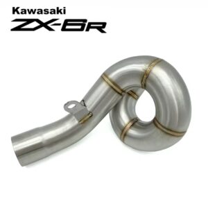 MEDIA LÍNEA CARACOL DE ESCAPE PARA KAWASAKI ZX6R🔥 Media línea caracol de escape de acero inoxidable para acoplar escapes deportivos de entrada de 51 mm (escapes universales). Compatible con: Kawasaki ZX6R Incluye: Resortes Esta media línea caracol proporciona una conexión duradera y eficaz para escapes deportivos, optimizando el rendimiento y la adaptabilidad de tu motocicleta.