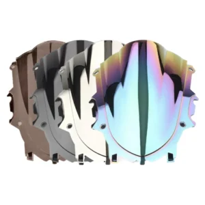 CÚPULA DOBLE BURBUJA O PARABRISAS PARA YAMAHA R3A🔥 Descripción: Optimiza la aerodinámica y mejora el estilo de tu Yamaha R3A con esta cúpula doble burbuja. Diseñada para ofrecer mayor protección contra el viento y aumentar la estabilidad a altas velocidades, esta cúpula es el complemento perfecto para darle un toque deportivo a tu motocicleta. Disponible en: Ahumada Negra Cromada Tornasol Transforma la experiencia de conducción de tu Yamaha R3A con este parabrisas que combina funcionalidad y estilo.