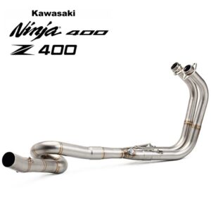 LÍNEA DE ESCAPE CARACOL PARA KAWASAKI NINJA 400 Y Z400🔥 Línea completa caracol o full system, construida en acero inoxidable. Su extremo se adapta perfectamente a conexiones de escapes de 51 mm, eliminando la necesidad de adquirir un codo adicional. Su instalación es sencilla, sin requerir soldaduras ni cortes. Detalles: Material: Acero inoxidable Tipo: Full system Compatibilidad de conexiones: 51 mm Instalación: Sencilla, sin soldaduras ni cortes Compatibles con: Kawasaki Ninja 400 Kawasaki Z400