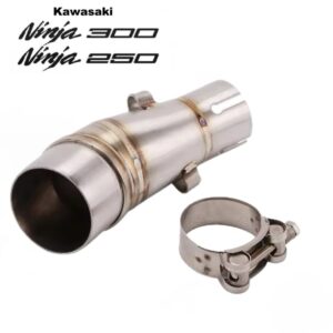 CODO DE ACOPLE DE ESCAPE PARA KAWASAKI NINJA 300 Y 250R🔥 Codo conector de acero inoxidable para acoplar escapes deportivos de entrada de 51 mm (escapes universales). Compatible con: Kawasaki Ninja 300 Kawasaki Ninja 250R Incluye abrazadera. Este codo de acople combina durabilidad y eficiencia, proporcionando una conexión segura y ajustada para tu escape deportivo, mejorando el rendimiento de tu Kawasaki Ninja.