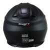 CASCO SHAFT PRO 4100DV🔥 El casco abatible Shaft modelo 4100DV ofrece una combinación excepcional de funcionalidad y confort, diseñado para satisfacer las necesidades de los motociclistas modernos. Detalles: Marca: Shaft Modelo: 4100DV Material: Carcasa de ABS, un termoplástico de alta resistencia para una protección sólida. Mecanismo Abatible: Botón interno en la zona de la barbilla para una operación cómoda y eficiente. Interior: Removible, lavable y antibacterial, fabricado en EPS (poliestireno de alta densidad) con tela de microfibra de poliéster para una comodidad excepcional. Sistema de Intercomunicador: Listo para integrar un sistema de intercomunicador para una experiencia de conducción conectada. Cubre Barbilla: Tela que ayuda a impedir el ingreso de viento al interior del casco. Visor Externo: Policarbonato con protección UV y resistente a rayaduras para una visión clara y protegida. Visor Interior: Iridium azul abatible, ofreciendo un toque de estilo y versatilidad para adaptarse a diferentes condiciones de luz. Ventilaciones: Frontales superior e inferior y salidas posteriores para una circulación de aire eficiente. Sistema de Cierre: Broche micrométrico ajustable, asegura un cierre seguro y un ajuste personalizado. Certificación: Norma ECE-R 2205, cumpliendo con los estándares de seguridad europeos. Visor Preparado para Pinlock 30: (Se vende por separado) para mantener la visión clara en condiciones de humedad. El casco abatible 4100DV de Shaft combina un diseño elegante con características avanzadas, ofreciendo una experiencia de conducción segura y cómoda. Cuenta con: Funda protectora. Bolso para casco Shaft.