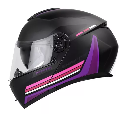 CASCO SHAFT 3910DV LEGEND🔥 El casco abatible Shaft modelo 3910DV ofrece versatilidad y rendimiento, combinando características de seguridad y comodidad para una experiencia de conducción óptima. Detalles: Marca: Shaft Modelo: 3910DV Material: Carcasa de ABS, un termoplástico de alta resistencia para una protección robusta. Transición de Modos: Botón externo en la zona de la barbilla para una fácil transición entre modos. Interior: Removible, lavable y antibacterial, fabricado en EPS (poliestireno de alta densidad) con tela de microfibra de poliéster para una comodidad excepcional. Cubre Barbilla: Tela que ayuda a impedir el ingreso de viento al interior del casco. Peso: 1.670 gramos (+- 50 gramos), proporcionando una protección sólida sin sacrificar la comodidad. Visor: Protección UV y resistente a rayaduras para una visión clara y protegida. Visor Interior Polarizado Abatible: Ofrece versatilidad al adaptarse a condiciones de iluminación cambiantes. Ventilaciones: Frontales superior e inferior y salidas posteriores para una circulación de aire eficiente. Sistema de Cierre: Broche micrométrico ajustable, asegura un cierre seguro y un ajuste personalizado. Certificación: Norma ECE-R 2205, cumpliendo con los estándares de seguridad europeos. Visor Preparado para Pinlock 30: (Se vende por separado) para mantener la visión clara en condiciones de humedad. Bloqueo Incorporado: Evita la caída de la barbilla al circular con el casco abierto, mejorando la seguridad. Broches Metálicos de Alta Calidad: En la zona de anclaje de la barbilla, garantizando durabilidad y resistencia. El casco abatible 3910DV de Shaft ofrece un equilibrio perfecto entre seguridad, comodidad y funcionalidad para los motociclistas que buscan una opción versátil en sus trayectos. Cuenta con: Funda protectora