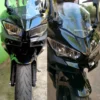 ALERÓN FRONTAL O WINGLET PARA KAWASAKI NINJA 400🔥 Mejora el estilo de tu Kawasaki Ninja con este alerón frontal o winglet, diseñado para complementar el diseño deportivo de tu moto. Este accesorio realza las líneas agresivas y aerodinámicas de la motocicleta, dándole un aspecto más personalizado y llamativo. Compatibilidad: Kawasaki Ninja 400 Kawasaki Ninja 300 Kawasaki Ninja 250R (Se pueden adaptar a otros modelos). Este alerón es la elección perfecta para quienes buscan un toque único y estilizado en su moto, adaptándose a diferentes modelos para ofrecer un estilo distintivo.