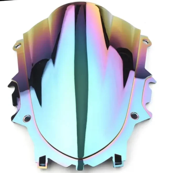 CÚPULA DOBLE BURBUJA O PARABRISAS PARA YAMAHA R3A🔥 Descripción: Optimiza la aerodinámica y mejora el estilo de tu Yamaha R3A con esta cúpula doble burbuja. Diseñada para ofrecer mayor protección contra el viento y aumentar la estabilidad a altas velocidades, esta cúpula es el complemento perfecto para darle un toque deportivo a tu motocicleta. Disponible en: Ahumada Negra Cromada Tornasol Transforma la experiencia de conducción de tu Yamaha R3A con este parabrisas que combina funcionalidad y estilo.