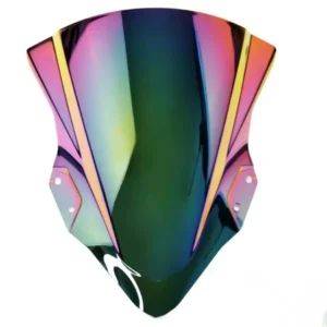CÚPULA DOBLE BURBUJA O PARABRISAS PARA KAWASAKI NINJA 400🔥 Descripción: Mejora la aerodinámica de tu Kawasaki Ninja 400 con esta cúpula doble burbuja. Diseñada para ofrecer una mayor protección contra el viento y reducir la resistencia al aire, este parabrisas no solo mejora la estabilidad a altas velocidades sino que también añade un toque estético deportivo a tu moto. Disponible en: Ahumada Negra Cromada Tornasol Dale a tu Kawasaki Ninja 400 la ventaja que necesita tanto en estilo como en rendimiento con este parabrisas de alta calidad.