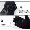 GUANTES LARGOS IMPERMEABLES🔥 Estos guantes para motocicleta están diseñados para ofrecer protección y comodidad en climas fríos o húmedos. Su resistencia al agua y al viento mantiene tus manos cálidas y secas, mientras que su construcción robusta asegura la protección en caso de caídas. Detalles: Resistencia al Agua y Viento: Protege tus manos en condiciones adversas, manteniéndolas secas y cómodas. Protección en Nudillos y Manos: Equipados con parches antideslizantes y acolchado adicional para una mayor seguridad. Función de Pantalla Táctil: Compatible con dispositivos de pantalla táctil en el dedo índice, permitiendo el uso del teléfono sin quitarse los guantes. Versatilidad: Adecuados para motocicletas y otros deportes al aire libre. Comodidad y Flexibilidad: Son flexibles, lavables y cuentan con correas en la muñeca para colgarlos fácilmente. Estos Guantes Largos Impermeables son la elección perfecta para cualquier motociclista que necesite un par de guantes confiables, cómodos y protectores en condiciones climáticas desafiantes