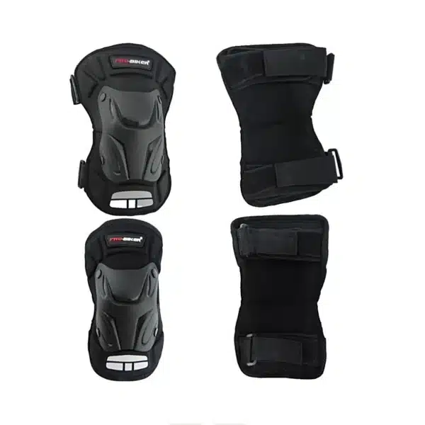Rodilleras y Coderas Marca ProBiker 🔥 Las rodilleras y coderas ProBiker están diseñadas para ofrecer una protección superior gracias a su PVC de alta densidad, ideal para deportes extremos o situaciones de riesgo. Su diseño ergonómico y correas con velcro ajustable aseguran un ajuste preciso y cómodo para cada usuario. Detalles: Protección robusta de PVC de alta densidad. Correas con velcro ajustable para un ajuste personalizado. Diseño cómodo y ergonómico para un uso prolongado. ProBiker asegura calidad y confianza en cada movimiento.