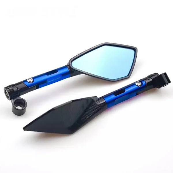 ESPEJOS RETROVISORES PARA MOTO 🔥 Descripción: Estos espejos retrovisores para moto cuentan con un diseño deportivo de brazo corto, perfectos para renovar el estilo de tu moto. Fabricados con carcasa metálica, son resistentes y duraderos, ofreciendo un toque moderno y funcional. Vienen presentados en caja e incluyen todos los pernos y accesorios necesarios para su instalación. Características: Diseño deportivo de brazo corto. Carcasa metálica para mayor durabilidad. Incluye pernos y accesorios para una fácil instalación. Disponible en varios colores: Dorado, Negro, Plateado, Rojo y Azul.