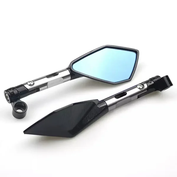 ESPEJOS RETROVISORES PARA MOTO 🔥 Descripción: Estos espejos retrovisores para moto cuentan con un diseño deportivo de brazo corto, perfectos para renovar el estilo de tu moto. Fabricados con carcasa metálica, son resistentes y duraderos, ofreciendo un toque moderno y funcional. Vienen presentados en caja e incluyen todos los pernos y accesorios necesarios para su instalación. Características: Diseño deportivo de brazo corto. Carcasa metálica para mayor durabilidad. Incluye pernos y accesorios para una fácil instalación. Disponible en varios colores: Dorado, Negro, Plateado, Rojo y Azul.