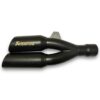 TUBO DE ESCAPE AAA AKRAPOVIC DOBLE SALIDA NEGRO