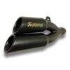 TUBO DE ESCAPE AAA AKRAPOVIC DOBLE SALIDA NEGRO