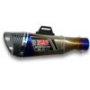 ESCAPE AAA YOSHIMURA R-11 TORNASOL 🔥 ¿Para qué sirve un escape de moto? Un escape deportivo sirve para que otros conductores puedan notar nuestra presencia en la carretera gracias al sonido perceptible que produce. Además, algunos escapes tienen un diseño deportivo que le da un aspecto más atractivo a la motocicleta. Especificaciones Largo: 34,5cm Entrada: 51mm con reductor hasta 35mm Cuenta con Pernos y resortes de fijación Acople reductor