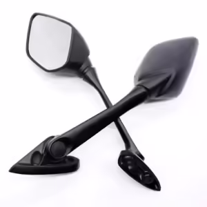 Espejos Deportivos Largos para Carenado  Mejora la estética y seguridad de tu moto con estos espejos largos para carenado, diseñados para un estilo deportivo. Detalles: Material Duradero: Hechos de plástico ABS de alta resistencia, garantizando durabilidad y resistencia al uso diario. Cristales Convexos: Proporcionan una mayor claridad y un campo de visión más amplio, aumentando la seguridad al conducir. Ajustables a 360 Grados: Ofrecen flexibilidad para ajustar el ángulo de visión según tus necesidades. Estos espejos combinan estilo y funcionalidad, siendo una excelente opción para personalizar y mejorar tu experiencia de conducción.