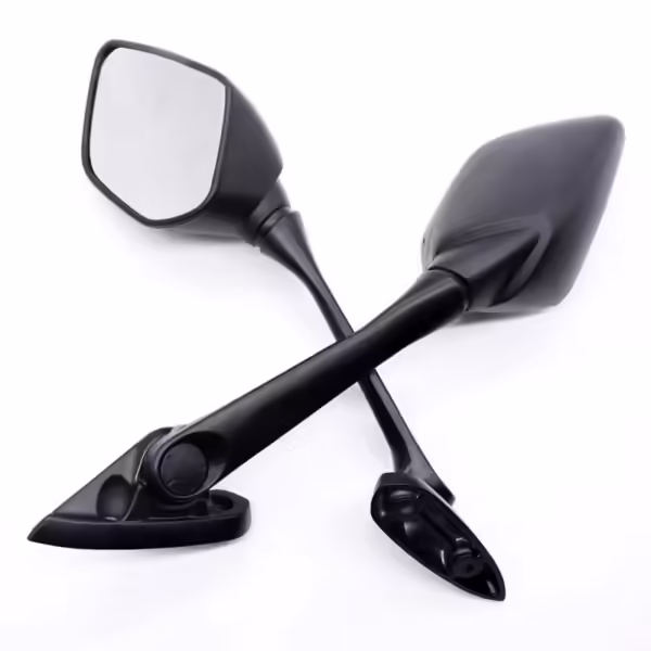 Espejos Deportivos Largos para Carenado  Mejora la estética y seguridad de tu moto con estos espejos largos para carenado, diseñados para un estilo deportivo. Detalles: Material Duradero: Hechos de plástico ABS de alta resistencia, garantizando durabilidad y resistencia al uso diario. Cristales Convexos: Proporcionan una mayor claridad y un campo de visión más amplio, aumentando la seguridad al conducir. Ajustables a 360 Grados: Ofrecen flexibilidad para ajustar el ángulo de visión según tus necesidades. Estos espejos combinan estilo y funcionalidad, siendo una excelente opción para personalizar y mejorar tu experiencia de conducción.