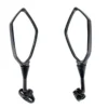 Espejos Cortos para Carenado  Mejora la estética y seguridad de tu moto con estos espejos cortos para carenado, diseñados para un estilo deportivo. Detalles: Material Duradero: Hechos de plástico ABS de alta resistencia, garantizando durabilidad y resistencia al uso diario. Cristales Convexos: Proporcionan una mayor claridad y un campo de visión más amplio, aumentando la seguridad al conducir. Ajustables a 360 Grados: Ofrecen flexibilidad para ajustar el ángulo de visión según tus necesidades. Fácil Instalación: Incluyen bases, gomas de bases y tornillos, listos para instalar en tu moto sin complicaciones. Estos espejos combinan estilo y funcionalidad, siendo una excelente opción para personalizar y mejorar tu experiencia de conducción.