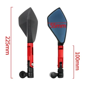 ESPEJOS RETROVISORES PARA MOTO 🔥 Descripción: Estos espejos retrovisores para moto cuentan con un diseño deportivo de brazo corto, perfectos para renovar el estilo de tu moto. Fabricados con carcasa metálica, son resistentes y duraderos, ofreciendo un toque moderno y funcional. Vienen presentados en caja e incluyen todos los pernos y accesorios necesarios para su instalación. Características: Diseño deportivo de brazo corto. Carcasa metálica para mayor durabilidad. Incluye pernos y accesorios para una fácil instalación. Disponible en varios colores: Dorado, Negro, Plateado, Rojo y Azul.