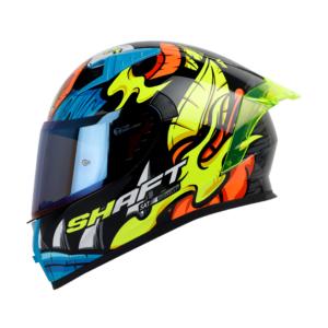 CASCO DE MOTO SHAFT SH-526SP EVO TIKI + MICA TRANSPARENTE DE REGALO El casco SH-526SP Evo de la marca Shaft es un casco integral diseñado para ofrecer seguridad y comodidad a los motociclistas en cada viaje. Detalles: Marca: Shaft Modelo: SH-526SP Evo Carcasa de ABS: Fabricada con termoplástico de alta resistencia, proporciona una protección sólida en caso de impacto. Tecnología SAT: El interior del casco está equipado con la tecnología de absorción de impactos para una protección efectiva durante la conducción. Tapizado de lujo personalizado: Fabricado en tela 100% de poliéster con propiedades antibacterianas, ofrece una comodidad y ajuste excepcionales para el usuario. Cubre barbilla de tela: Ayuda a impedir el ingreso de viento al interior del casco, proporcionando una experiencia de conducción más cómoda. Visor de policarbonato: Con protección UV y resistente a rayaduras, ofrece una visión clara y protegida durante la conducción. Ventilaciones frontales y superiores regulables: Permiten una circulación de aire personalizada para mantener la cabeza fresca y seca en todo momento. Salidas posteriores fijas: Permiten la evacuación eficiente del aire al interior del casco, proporcionando una ventilación óptima. Sistema de broche micrométrico ajustable: Asegura un cierre seguro y un ajuste personalizado para cada usuario. Preparado para intercomunicador: Listo para integrar un sistema de intercomunicador para una experiencia de conducción conectada. Compatible con Pinlock 30: Permite la integración del Pinlock 30 (no incluido) para mantener una visión clara en condiciones de humedad. Certificaciones de seguridad: Cumple con la norma europea ECE-R 2206 y decreto Supremo N° 231, de 2000 de Ministerio de Transportes y Telecomunicaciones de Chile. Incluye: Visor transparente y visor de color. Kit de repuestos para el sistema de fijación del visor. Funda protectora. El casco SH-526SP Evo de Shaft es una excelente opción, ofreciendo una experiencia completa y segura para los motociclistas.