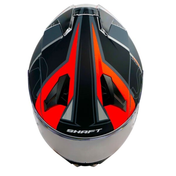 CASCO SHAFT SH-560 SUPER SPORT🔥 El casco SH-560 de la marca Shaft es un casco integral que combina seguridad y comodidad para los motociclistas. Detalles: Carcasa de ABS: Fabricada con termoplástico de alta resistencia, proporciona una protección sólida en caso de impacto. Tecnología SAT: El interior del casco está equipado con la tecnología de absorción de impactos para una protección efectiva durante la conducción. Tapizado de lujo: Fabricado en tela 100% de poliéster con propiedades antibacterianas, ofrece una mayor comodidad y ajuste para el usuario. Cubre barbilla de tela: Ayuda a impedir el ingreso de viento al interior del casco, proporcionando una experiencia de conducción más cómoda. Visor de policarbonato: Con protección UV y resistente a rayaduras, ofrece una visión clara y protegida durante la conducción. Sistema de ventilación superior Airbooster Technology: El aire se extrae de las tomas de aire frontales y es conducido de forma forzada hacia las zonas más críticas del casco, proporcionando una ventilación óptima y evitando la dispersión del aire. Sistema de broche micrométrico ajustable: Asegura un cierre seguro y un ajuste personalizado para cada usuario. Tamaños de coraza: Disponible en dos tamaños de coraza para adaptarse mejor a diferentes tamaños de cabeza. Compatible con Pinlock 30: Permite la integración del Pinlock 30 (no incluido) para mantener una visión clara en condiciones de humedad. Certificaciones de seguridad: Cumple con la norma europea ECE-R 2205 y decreto Supremo N° 231, de 2000 del Ministerio de Transportes y Telecomunicaciones de Chile. Este casco integral de la marca Shaft cumple con los más altos estándares de seguridad y comodidad, siendo una opción confiable para los motociclistas en sus viajes. Cuenta con: Funda protectora