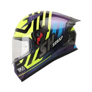CASCO DE MOTO SHAFT SH-526SP TURBO🔥 El casco integral de moto de la marca Shaft, modelo SH-526SP, ofrece un diseño avanzado y características innovadoras para brindar a los motociclistas una experiencia de conducción segura y cómoda. Detalles: Marca: Shaft Modelo: SH-526SP Carcasa de ABS: Fabricada con termoplástico de alta resistencia que proporciona una protección sólida. Tecnología SAT: Interior equipado con la Tecnología de Absorción de Impactos para una absorción eficiente de impactos. Tapizado de lujo: Tela 100% de poliéster con propiedades antibacterianas, ofreciendo comodidad y ajuste excepcionales. Cubre barbilla de tela: Ayuda a impedir el ingreso de viento al interior del casco. Peso: 1.450 gramos (+- 50 gramos), garantizando protección sin comprometer la comodidad. Visor de policarbonato: Con protección UV y resistente a rayaduras para una visión clara y protegida. Ventilaciones: Frontales y superiores ajustables para una circulación de aire personalizada. Salidas posteriores fijas: Permiten la evacuación eficiente del aire al interior del casco. Sistema de broche micrométrico ajustable: Asegura un cierre seguro y un ajuste personalizado. Tamaño de coraza único: Diseñado para adaptarse a todas las tallas. Sistema de intercomunicador: Listo para integrar un sistema de intercomunicador para una experiencia de conducción conectada. Compatible con Pinlock 30: Permite la integración del Pinlock 30 (no incluido) para mantener una visión clara en condiciones de humedad. Certificaciones de seguridad: Cumple con la norma europea ECE-R 2205 y la colombiana RES1080, cumpliendo con estándares de seguridad reconocidos internacionalmente. El casco SH-526SP de Shaft es un ejemplo de innovación y calidad, proporcionando a los motociclistas una protección confiable y estilo excepcional en cada viaje. Cuenta con: Funda protectora. Alerón trasero.