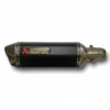 TUBO DE ESCAPE AAA AKRAPOVIC NEGRO MEDIANO DOBLE SALIDA🔥 ¿Para qué sirve un escape de moto? Un escape deportivo sirve para que otros conductores puedan notar nuestra presencia en la carretera gracias al sonido perceptible que produce. Además, algunos escapes tienen un diseño deportivo que le da un aspecto más atractivo a la motocicleta. Especificaciones Largo: 37cm Entrada: 51mm con reductor hasta 35mm Cuenta con Abrazadera, pernos y resortes de fijación Acople reductor