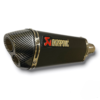 TUBO DE ESCAPE AAA AKRAPOVIC NEGRO MEDIANO DOBLE SALIDA🔥 ¿Para qué sirve un escape de moto? Un escape deportivo sirve para que otros conductores puedan notar nuestra presencia en la carretera gracias al sonido perceptible que produce. Además, algunos escapes tienen un diseño deportivo que le da un aspecto más atractivo a la motocicleta. Especificaciones Largo: 37cm Entrada: 51mm con reductor hasta 35mm Cuenta con Abrazadera, pernos y resortes de fijación Acople reductor