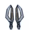 Intermitentes LED con Luz de Freno 🔥 Estos intermitentes LED multifuncionales ofrecen señalización de giro y luz de freno en un solo producto, mejorando la seguridad y la visibilidad al conducir. Características: Voltaje: 12V Función de luz de freno y señal de giro. Tecnología LED de alta eficiencia. Diseño compacto y resistente. Fácil de instalar. Perfectos para aquellos que buscan una solución práctica y estilizada para mejorar la iluminación y seguridad de su motocicleta.