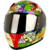 CASCO INTEGRAL 526SP EVO ED HEADS + VISOR TRANSPARENTE DE REGALO. EDICIÓN LIMITADA El casco SH-526SP Evo de la marca Shaft es una edición limitada en colaboración con Cartoon Network, diseñada para los entusiastas de la animación que buscan estilo y seguridad en la carretera.